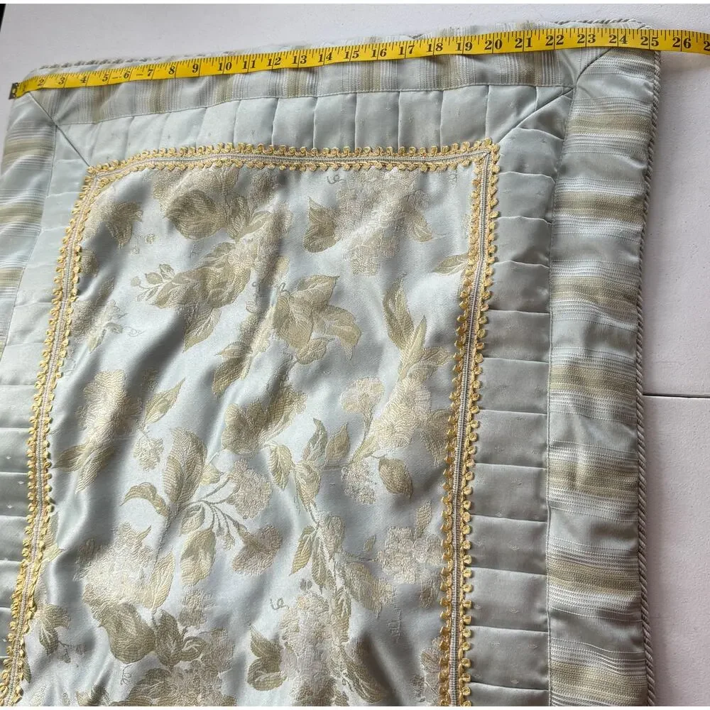 Croscill Home King Pillow Sham Blue Floral Cottagecore Nancy Meyers Vintage